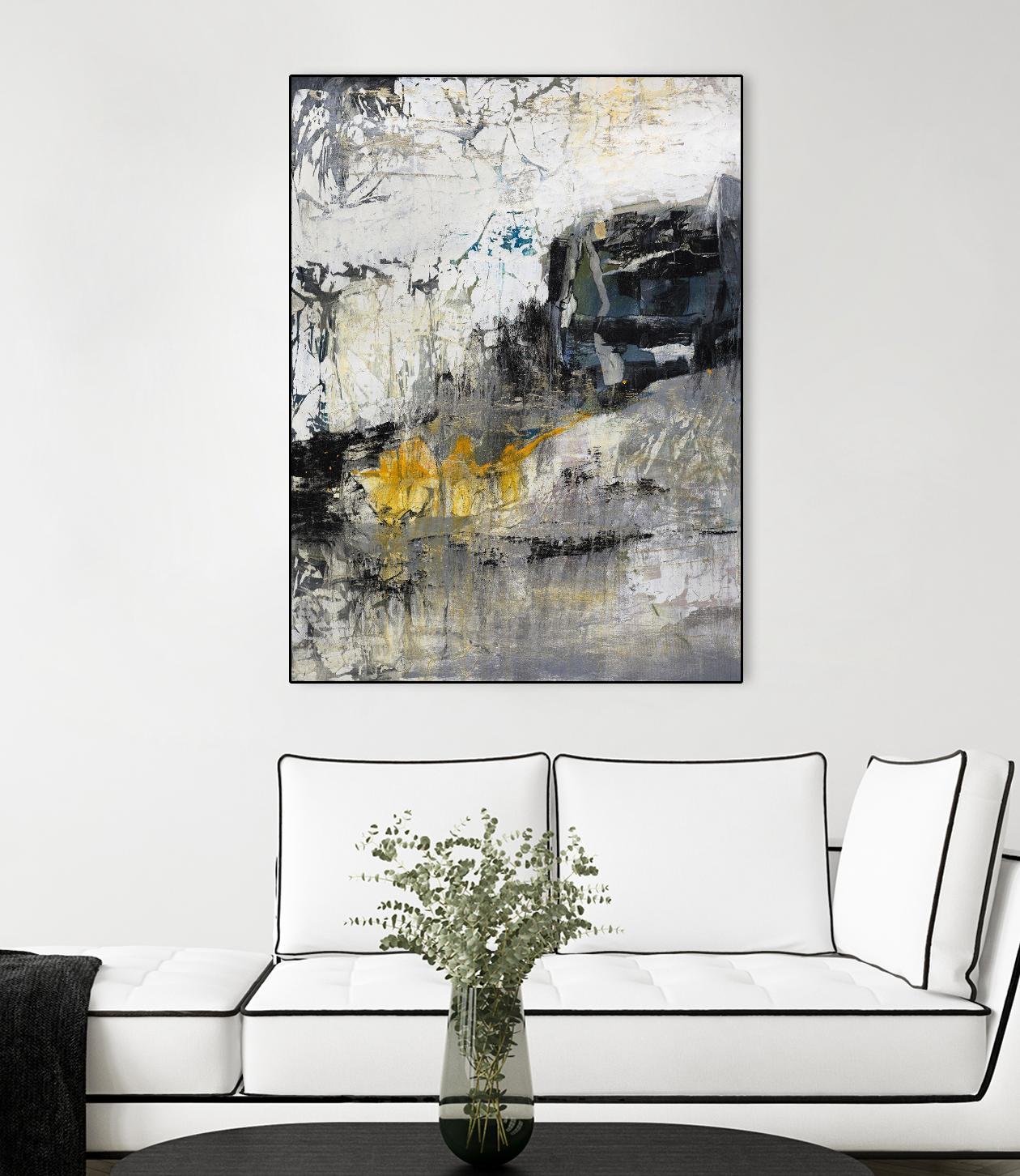 The Hike by Daleno Art on GIANT ART - blue abstract abstrait 