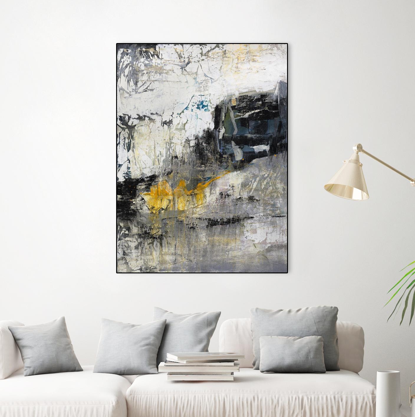 The Hike by Daleno Art on GIANT ART - blue abstract abstrait 