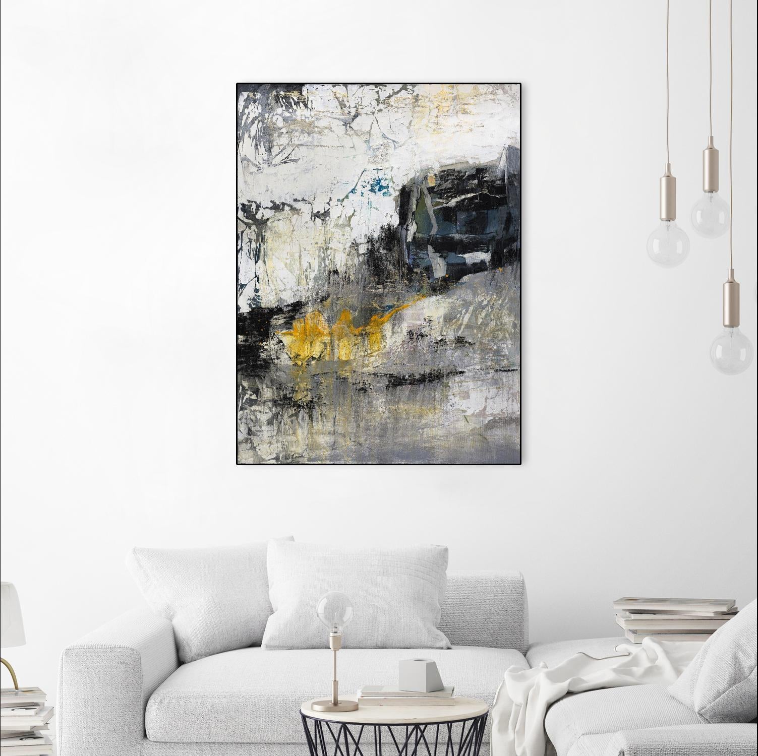 The Hike by Daleno Art on GIANT ART - blue abstract abstrait 