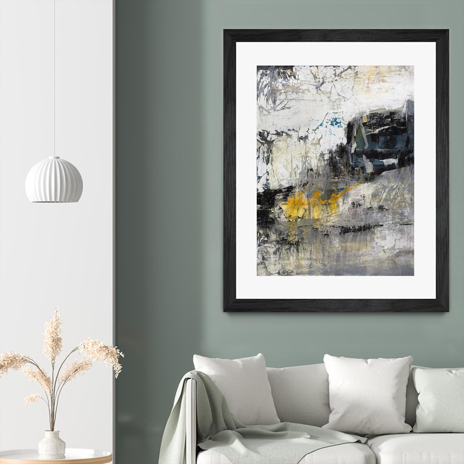 The Hike by Daleno Art on GIANT ART - blue abstract abstrait 