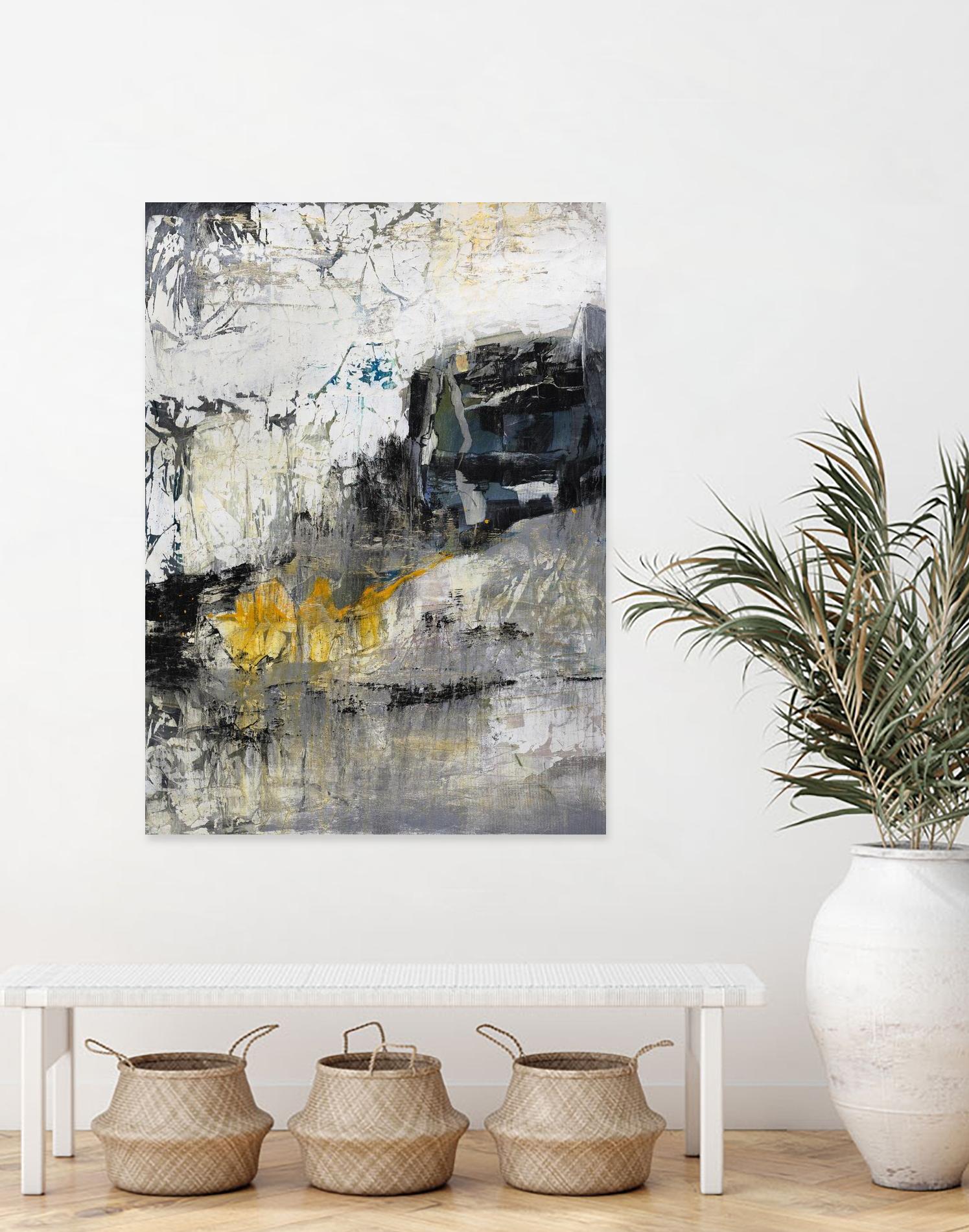 The Hike by Daleno Art on GIANT ART - blue abstract abstrait 