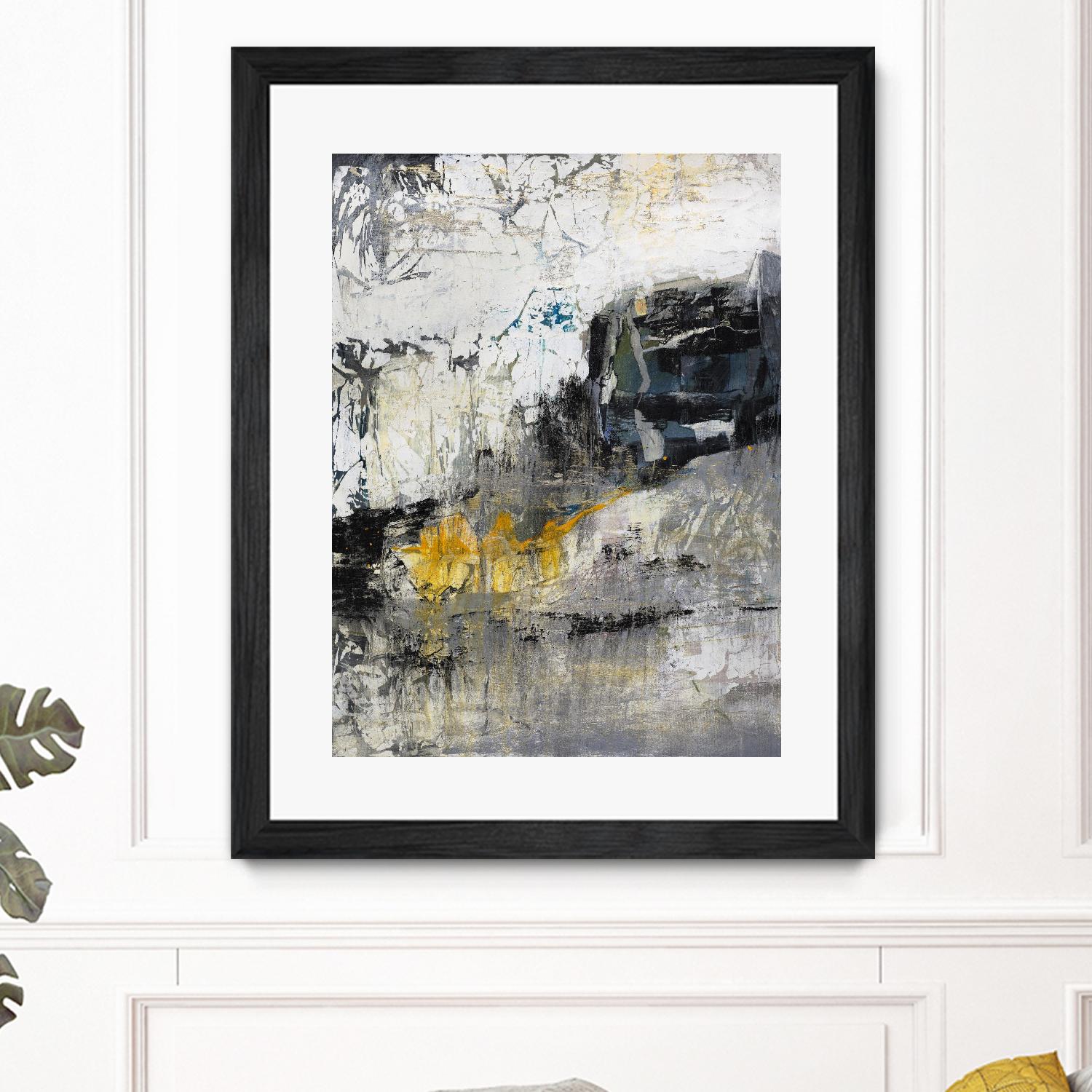 The Hike by Daleno Art on GIANT ART - blue abstract abstrait 