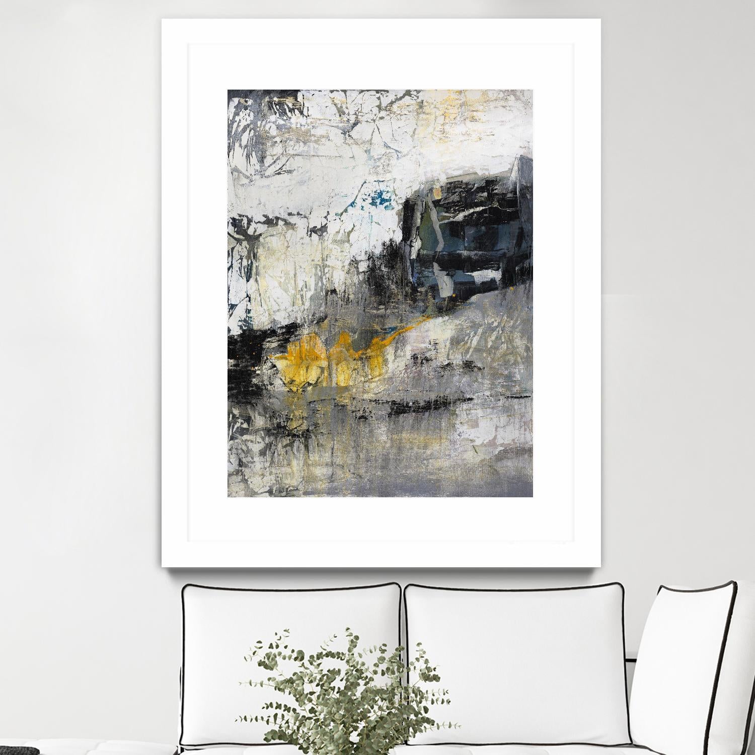 The Hike by Daleno Art on GIANT ART - blue abstract abstrait 