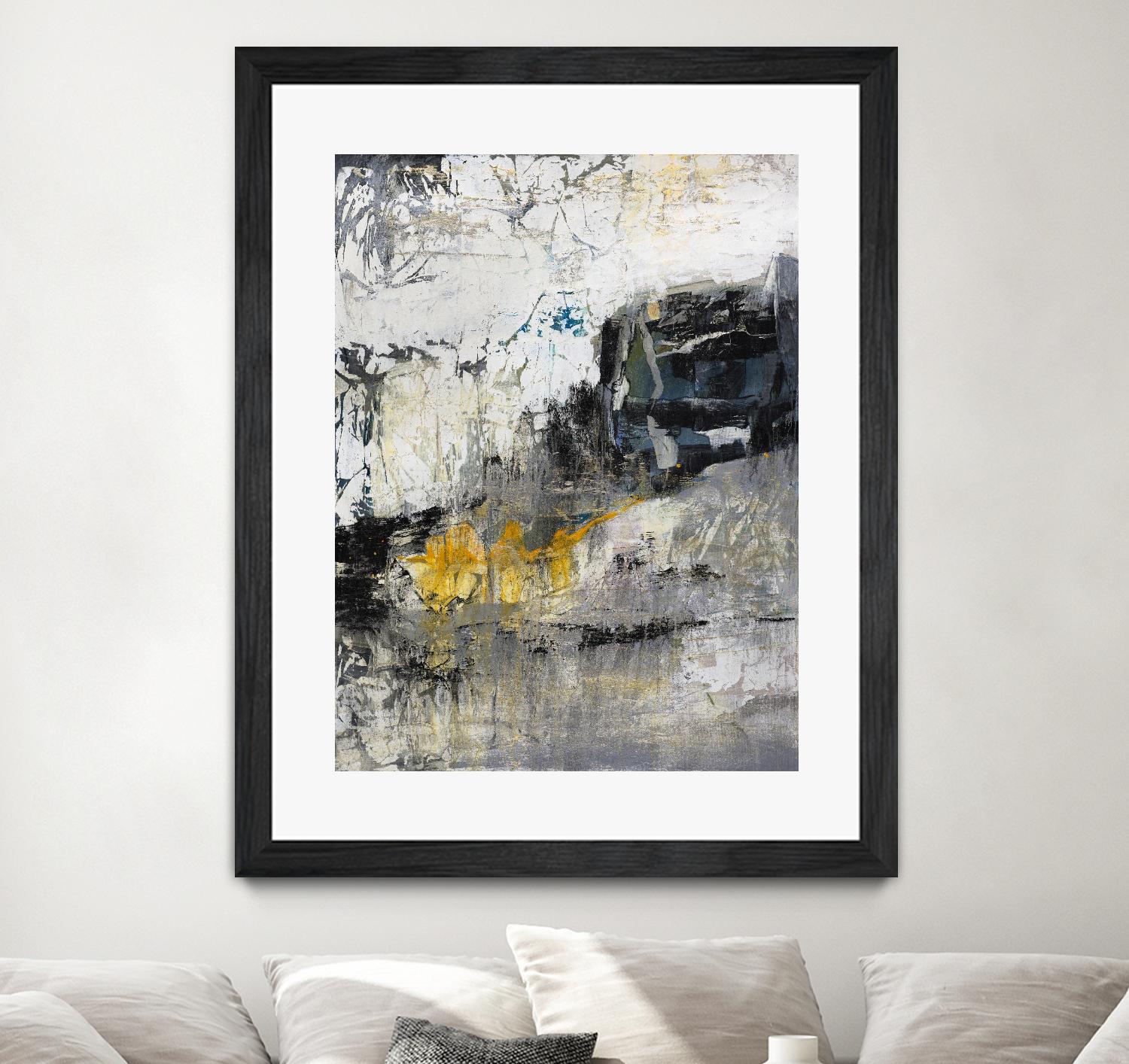 The Hike by Daleno Art on GIANT ART - blue abstract abstrait 