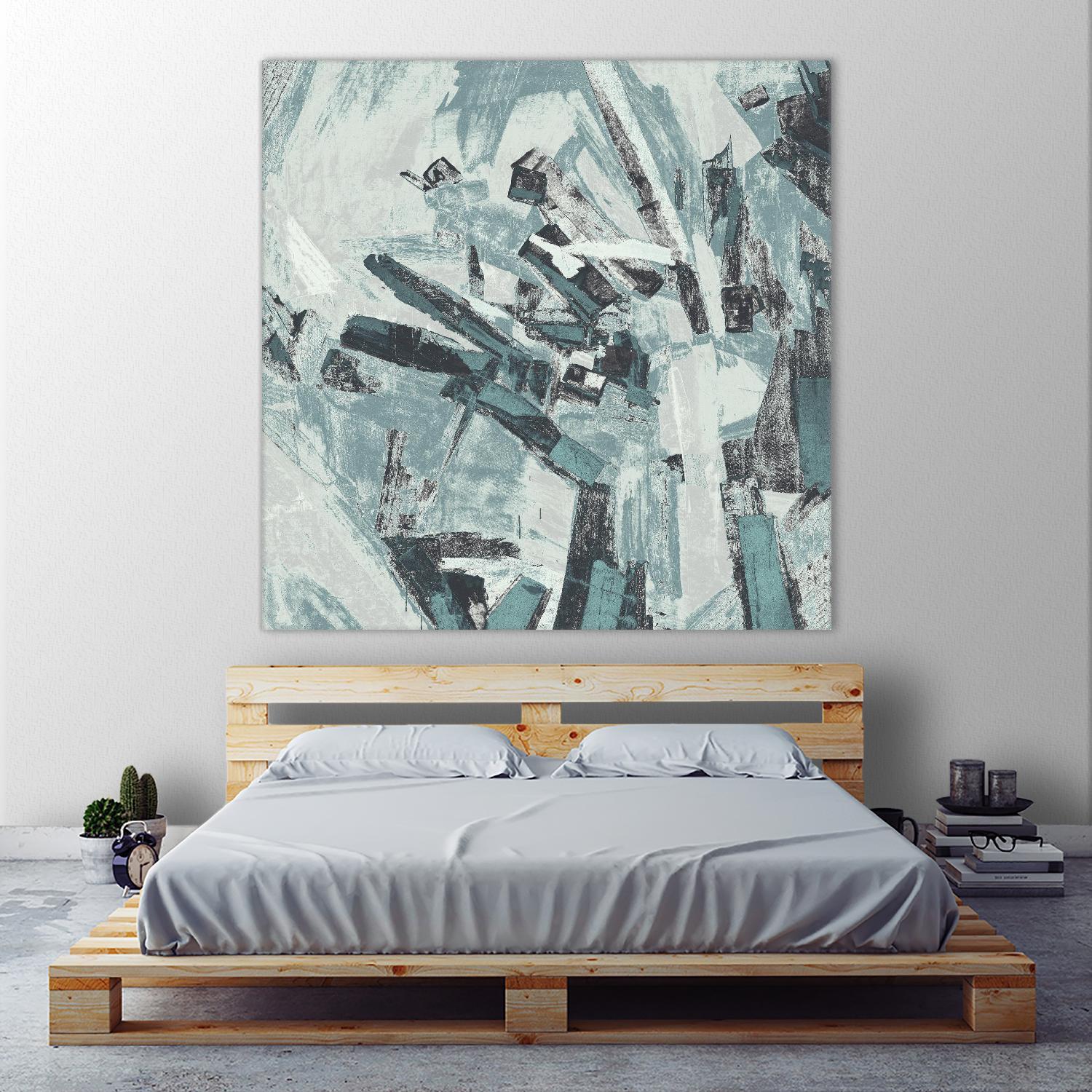 Sword Fight II by Daleno Art on GIANT ART - blue  abstract abstrait 