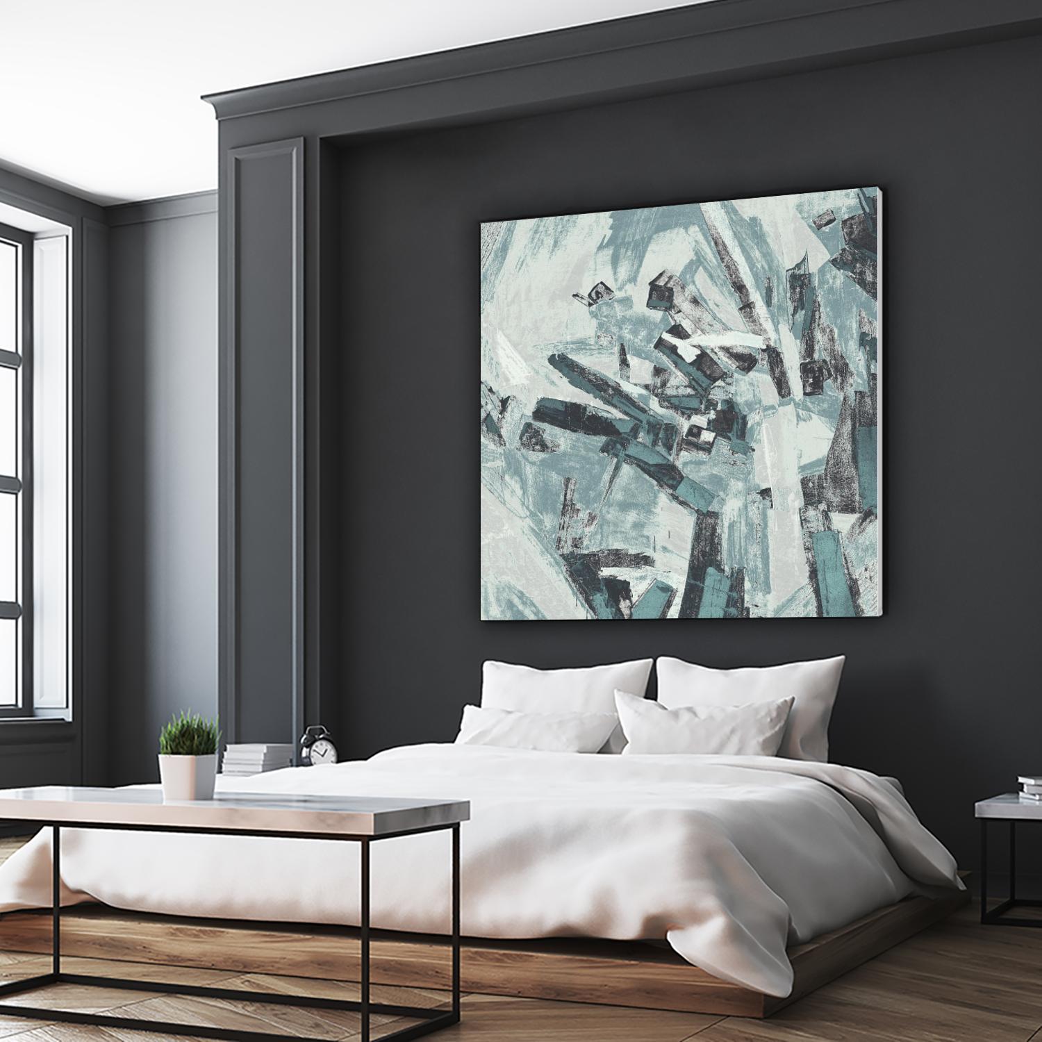 Sword Fight II by Daleno Art on GIANT ART - blue  abstract abstrait 