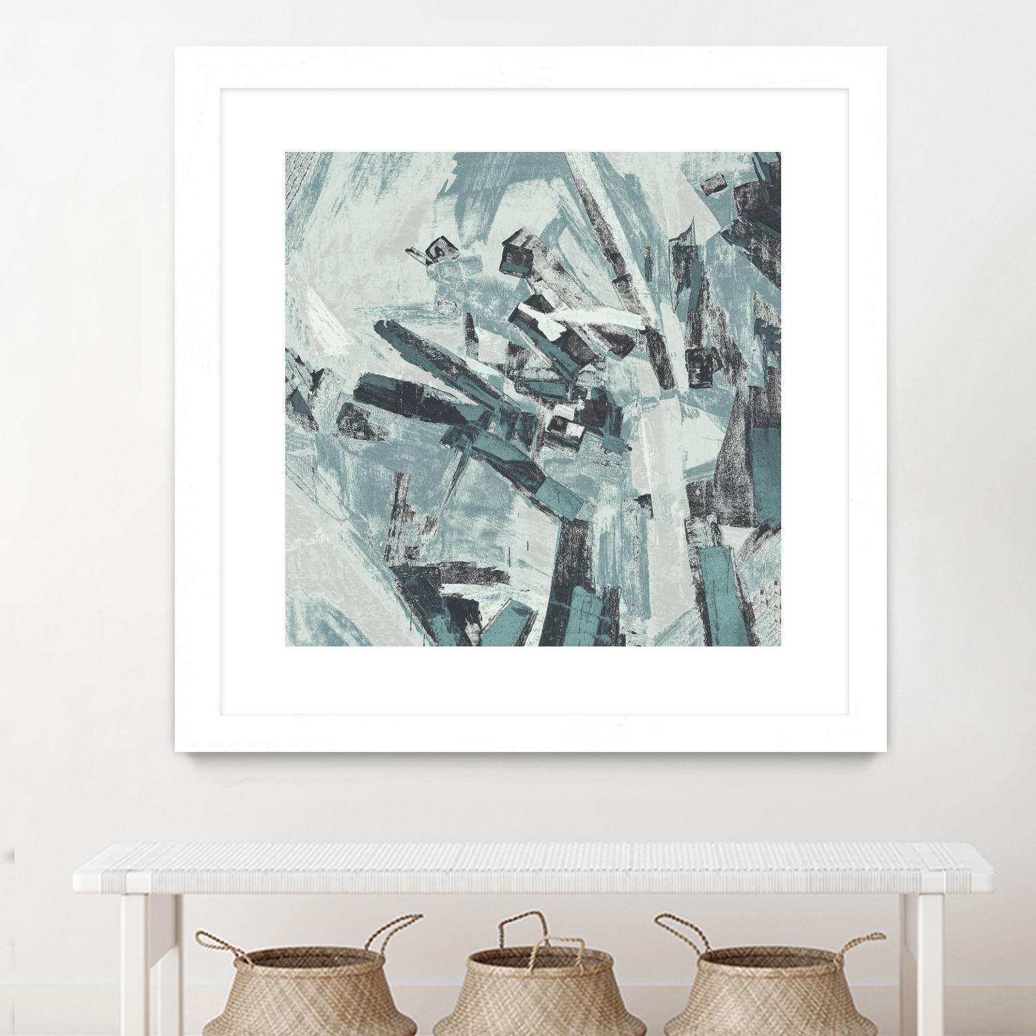 Sword Fight II by Daleno Art on GIANT ART - blue  abstract abstrait 