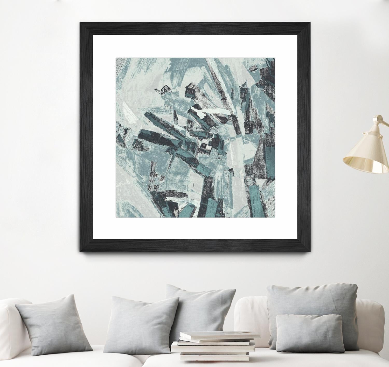 Sword Fight II by Daleno Art on GIANT ART - blue  abstract abstrait 