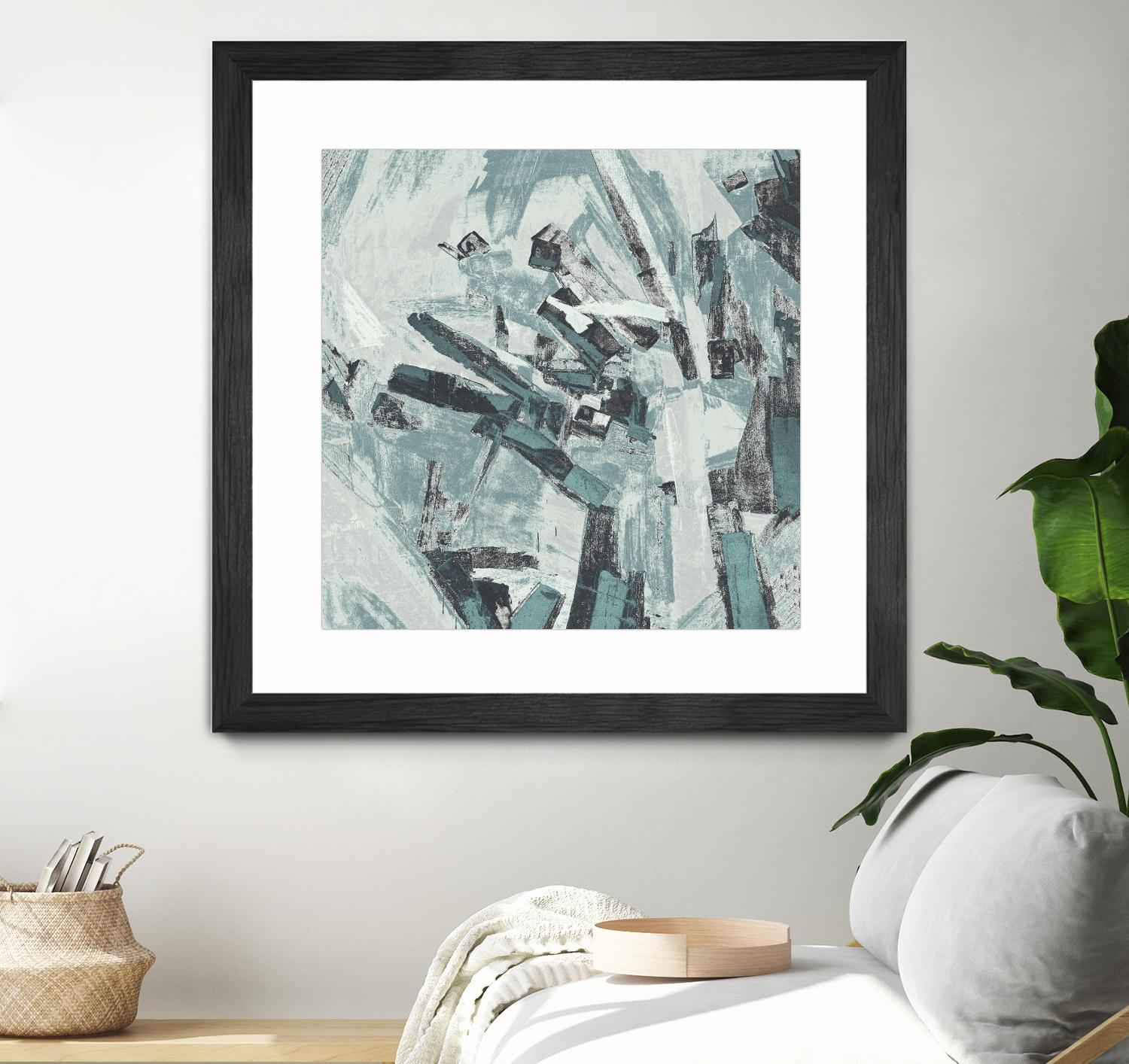 Sword Fight II by Daleno Art on GIANT ART - blue  abstract abstrait 