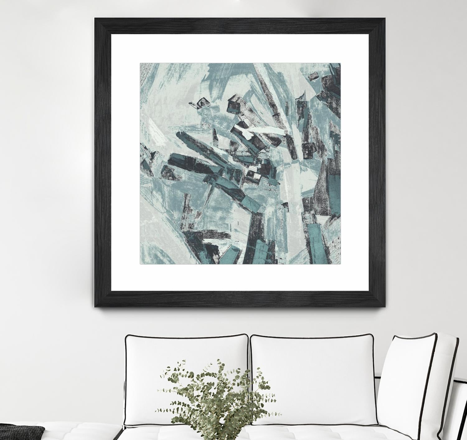 Sword Fight II by Daleno Art on GIANT ART - blue  abstract abstrait 
