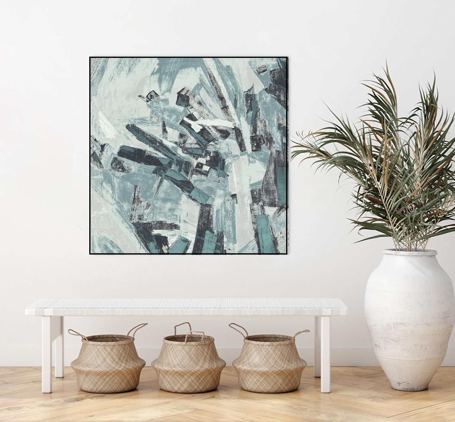 Sword Fight II by Daleno Art on GIANT ART - blue  abstract abstrait 