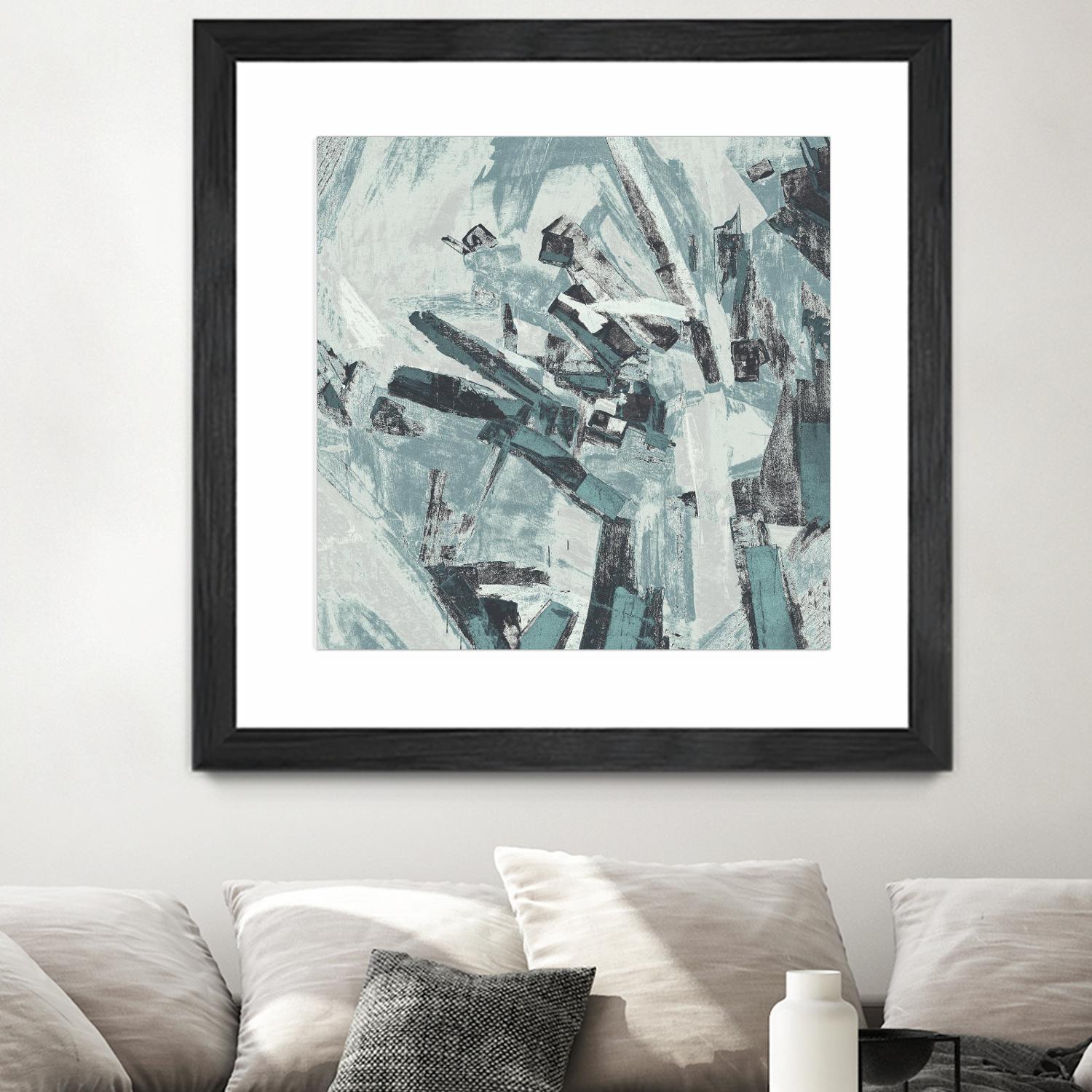 Sword Fight II by Daleno Art on GIANT ART - blue  abstract abstrait 