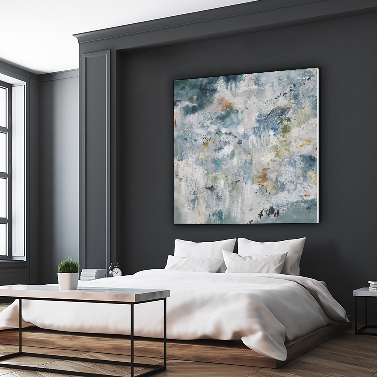 Back Up by Daleno Art on GIANT ART - blue abstract