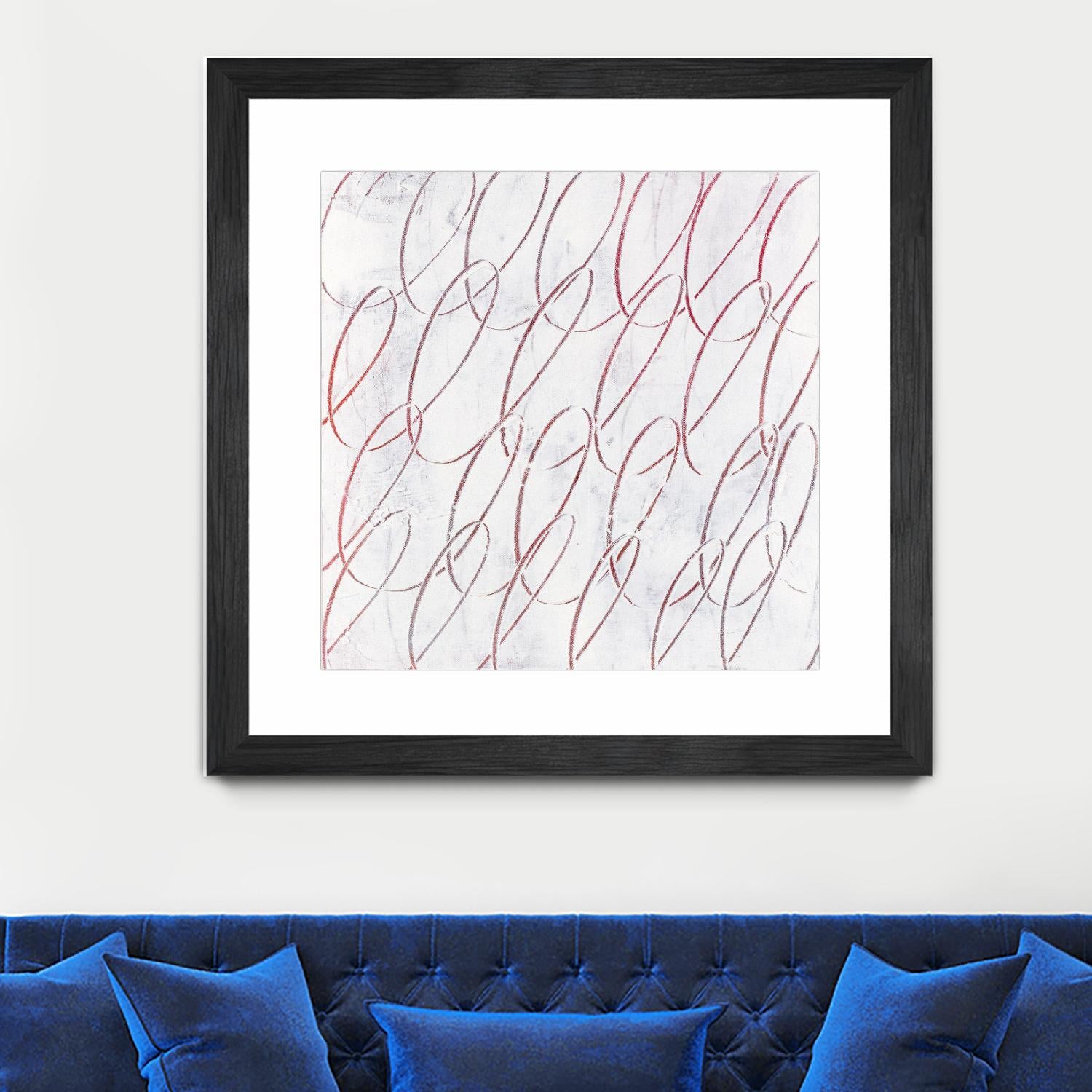 Hula I by Daleno Art on GIANT ART - red abstract abstrait 