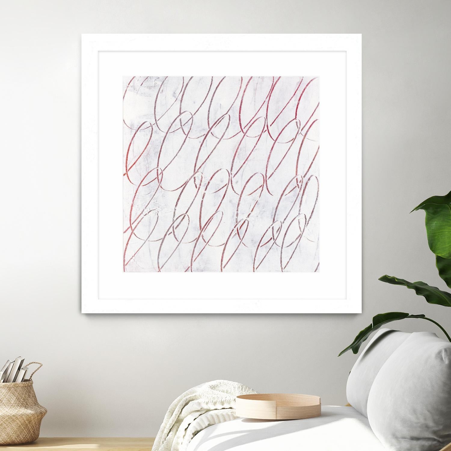 Hula I by Daleno Art on GIANT ART - red abstract abstrait 