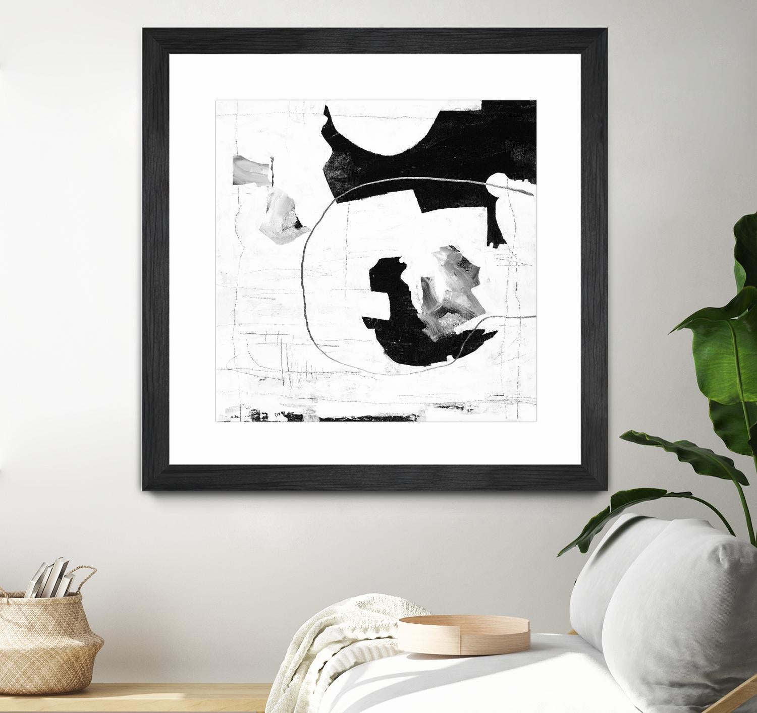 Traces of Silver III by Daleno Art on GIANT ART - black  black&white abstrait 