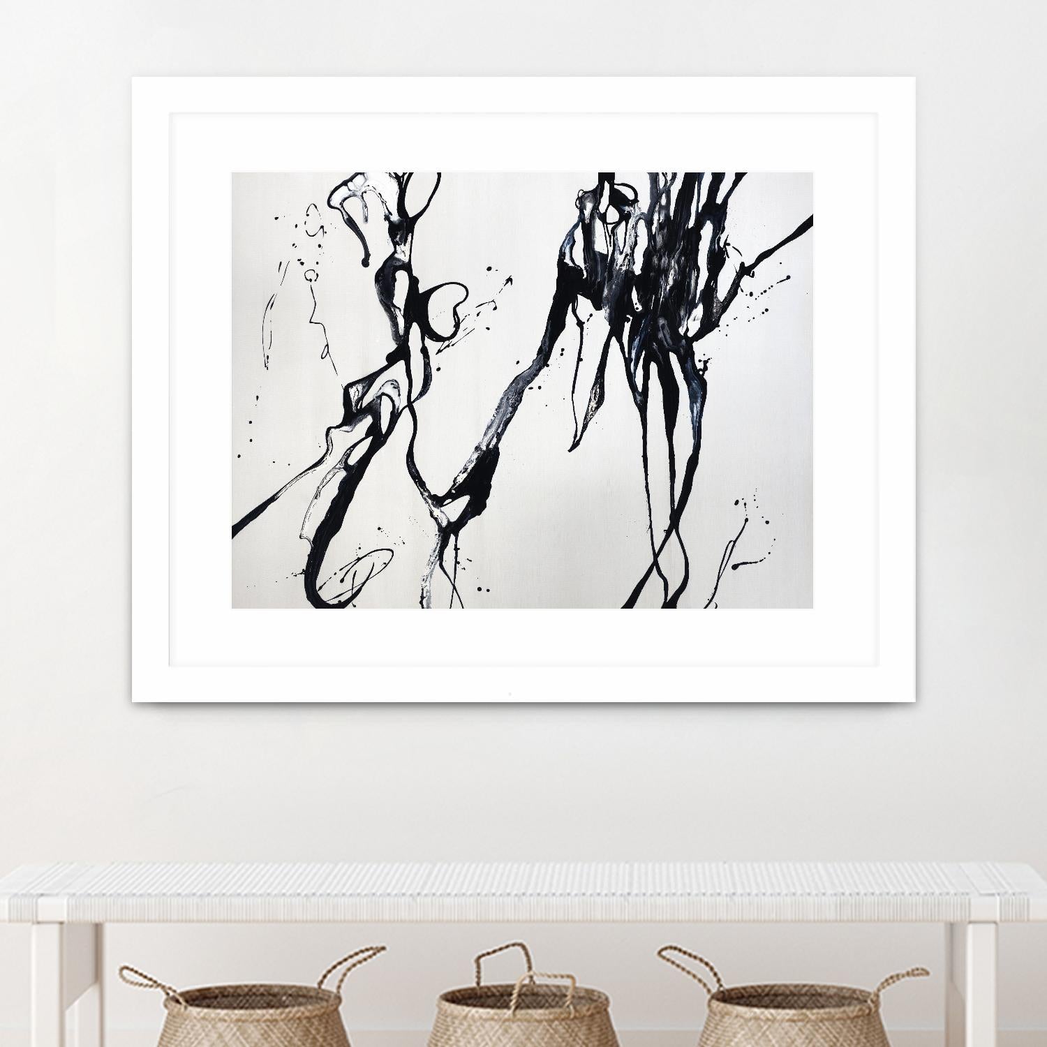 Staged Sophistication by Daleno Art on GIANT ART - white black&white abstrait 