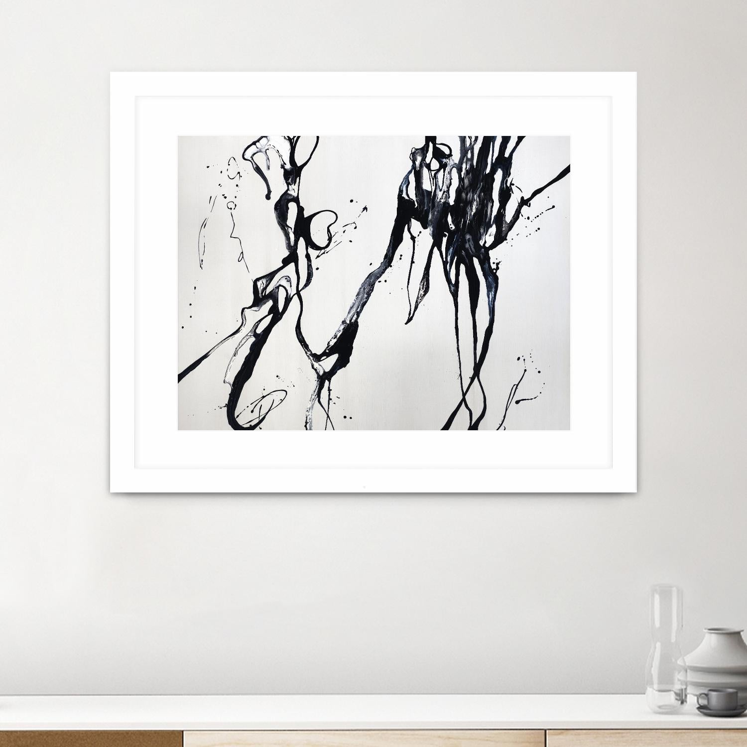Staged Sophistication by Daleno Art on GIANT ART - white black&white abstrait 