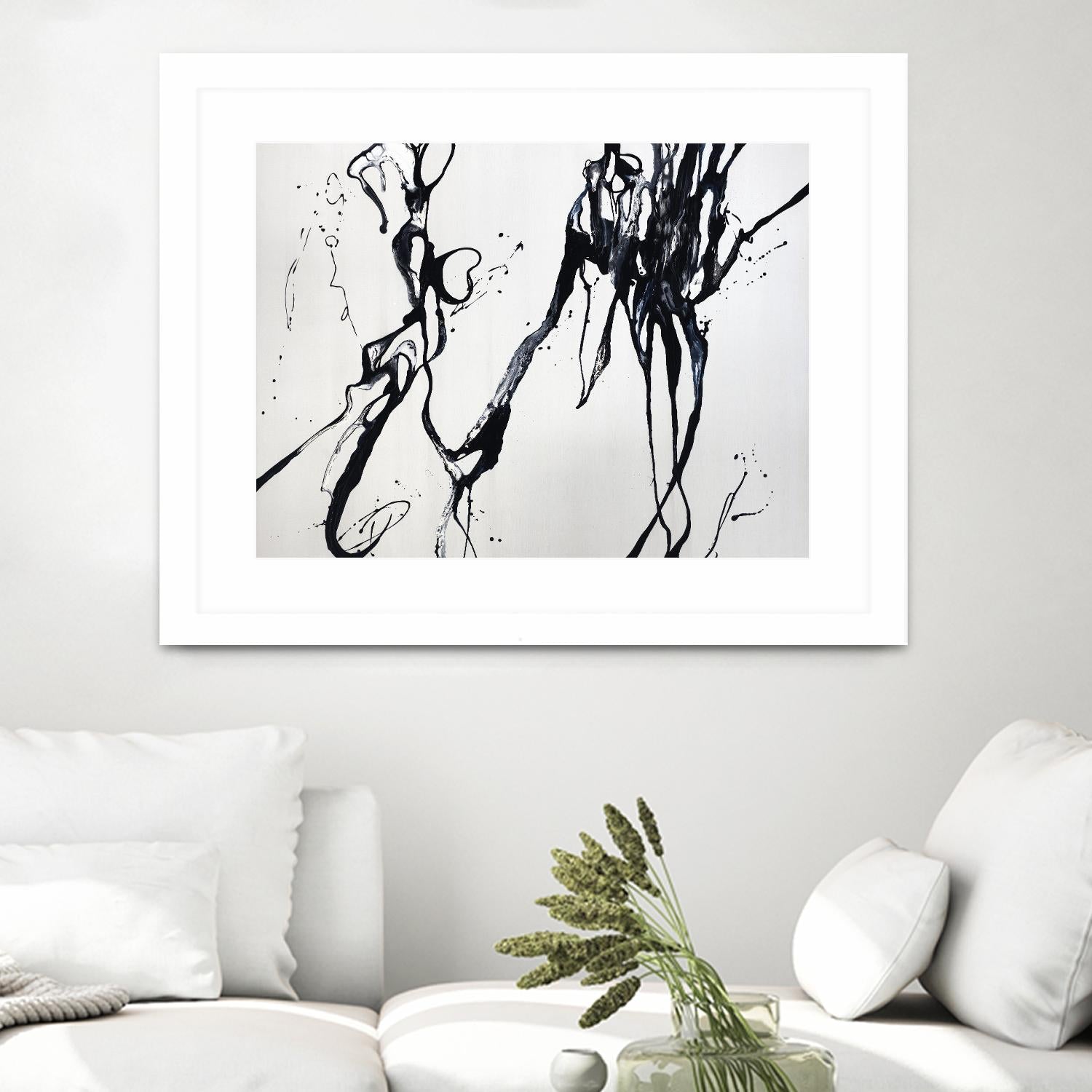 Staged Sophistication by Daleno Art on GIANT ART - white black&white abstrait 