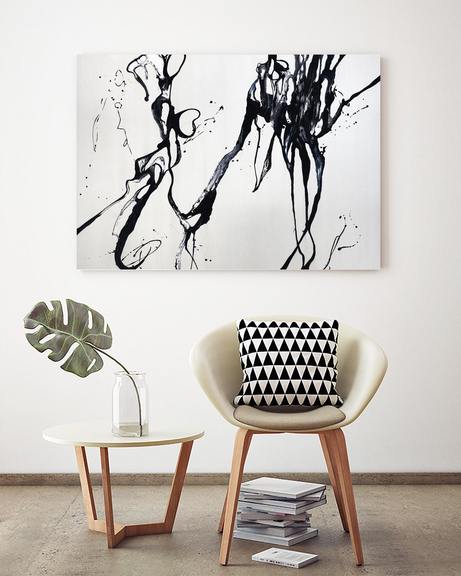 Staged Sophistication by Daleno Art on GIANT ART - white black&white abstrait 