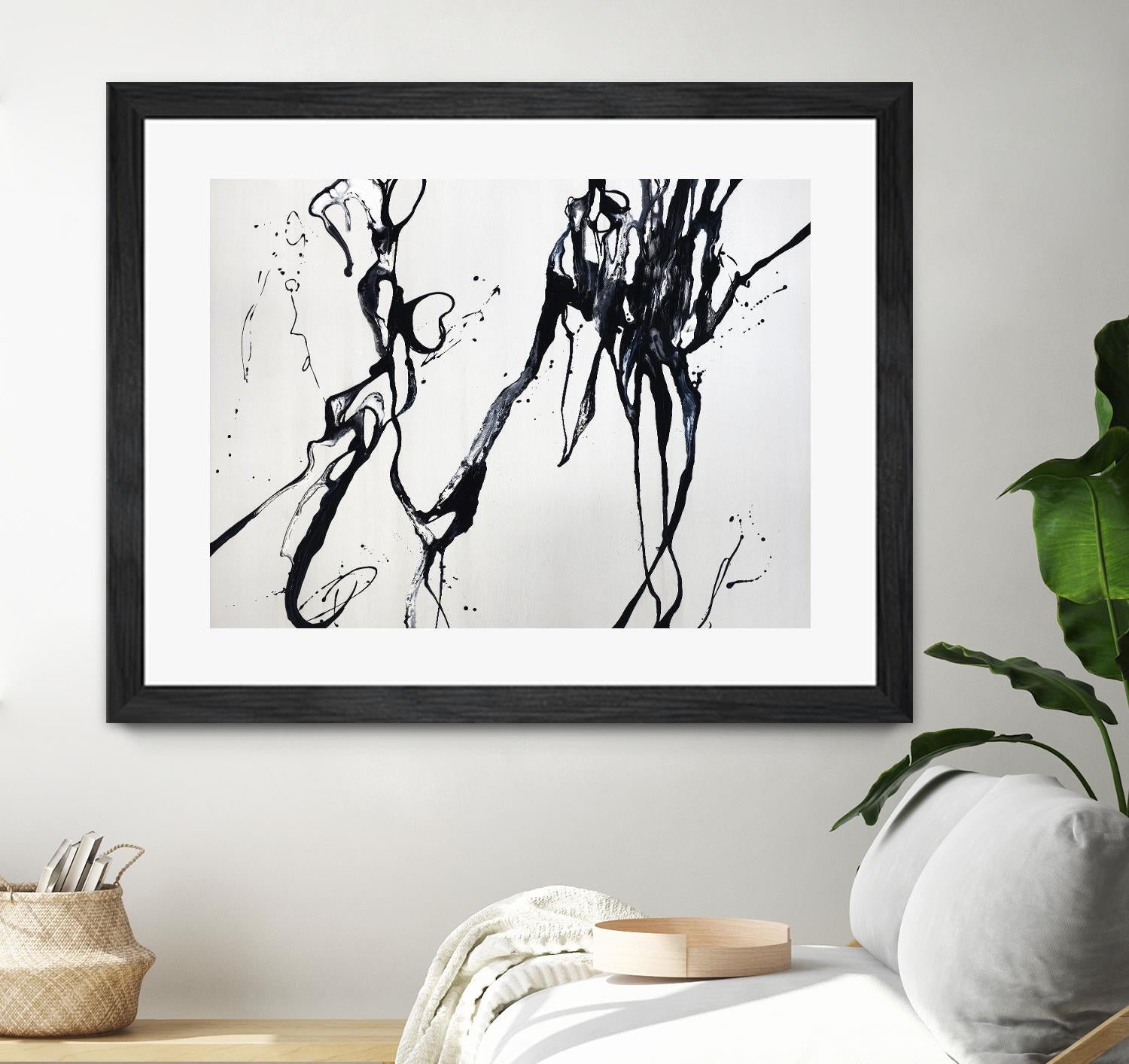 Staged Sophistication by Daleno Art on GIANT ART - white black&white abstrait 