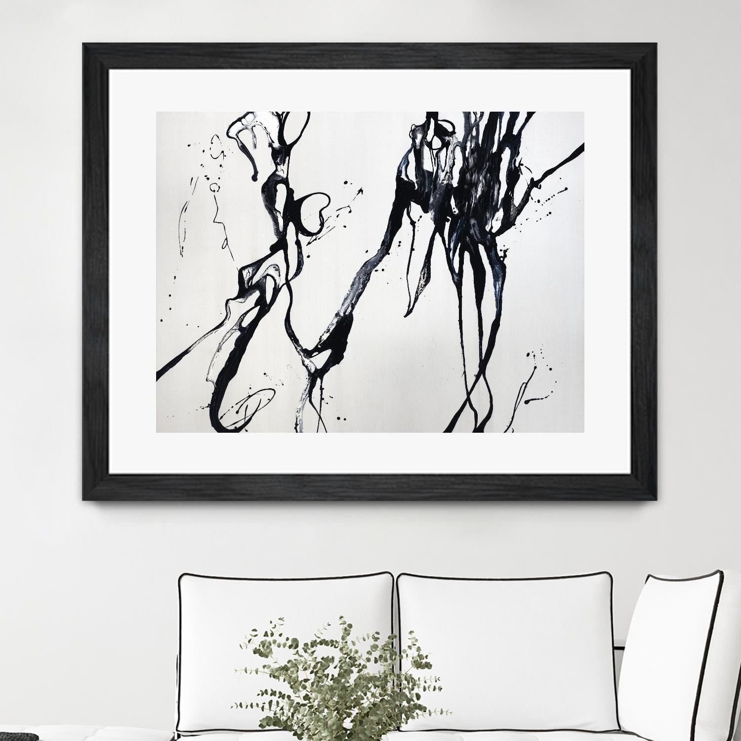 Staged Sophistication by Daleno Art on GIANT ART - white black&white abstrait 