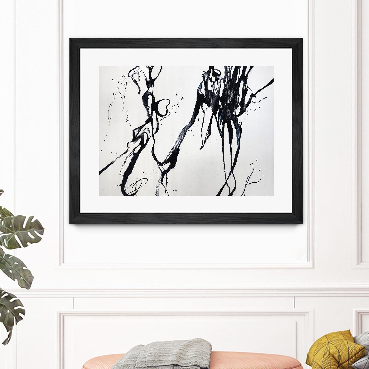 Staged Sophistication by Daleno Art on GIANT ART - white black&white abstrait 
