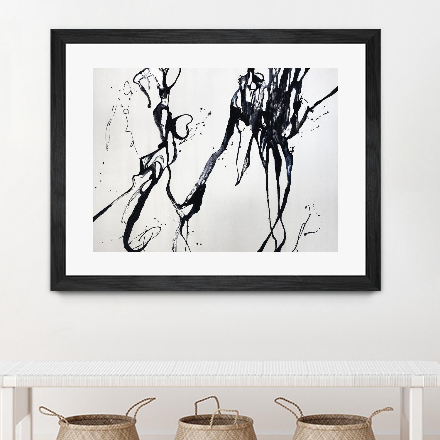 Staged Sophistication by Daleno Art on GIANT ART - white black&white abstrait 