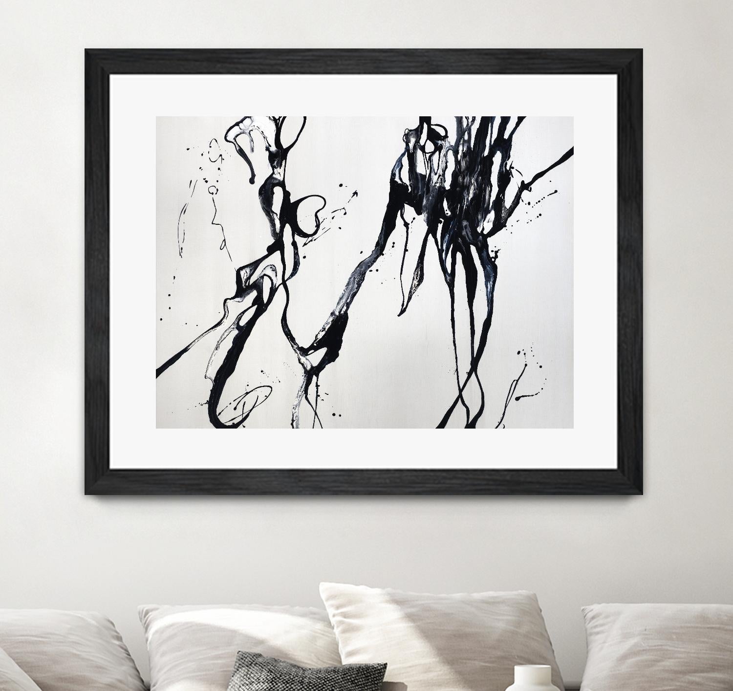Staged Sophistication by Daleno Art on GIANT ART - white black&white abstrait 
