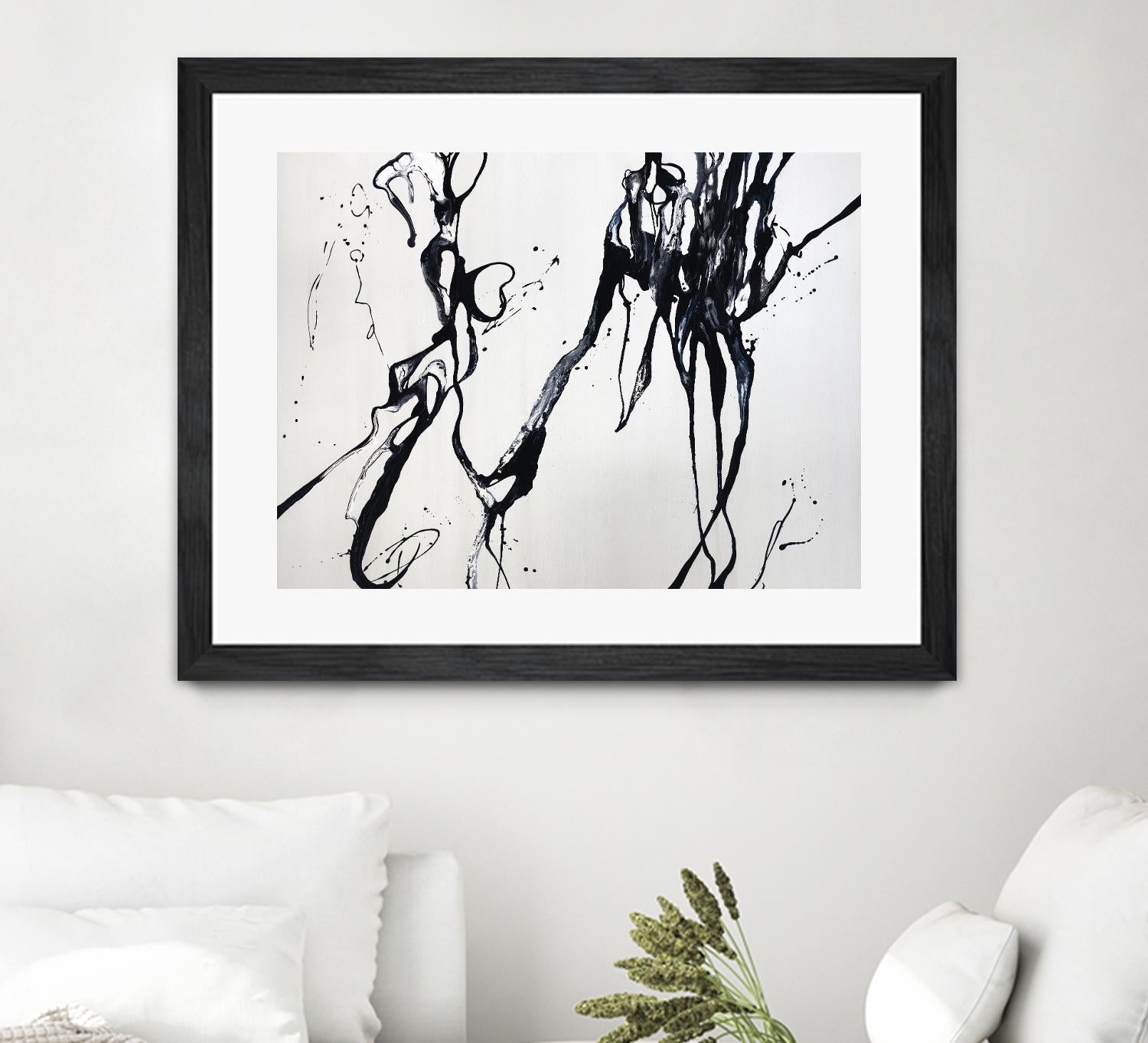 Staged Sophistication by Daleno Art on GIANT ART - white black&white abstrait 