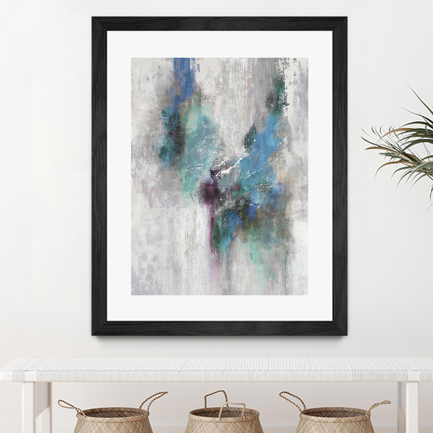Comfy Nest II by Daleno Art on GIANT ART - blue abstract abstrait 