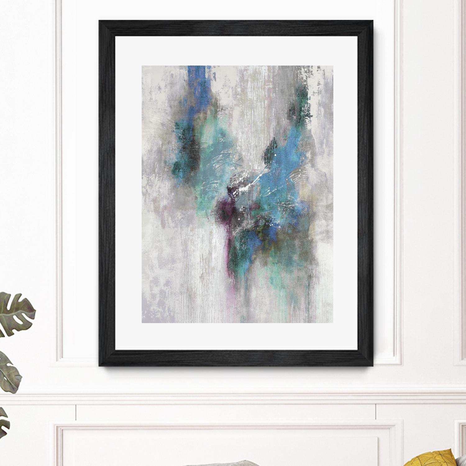 Comfy Nest II by Daleno Art on GIANT ART - blue abstract abstrait 