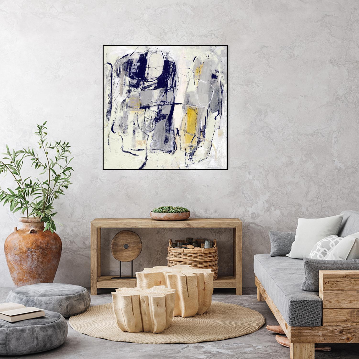 Dream Wrestling by Daleno Art on GIANT ART - blue abstract abstrait