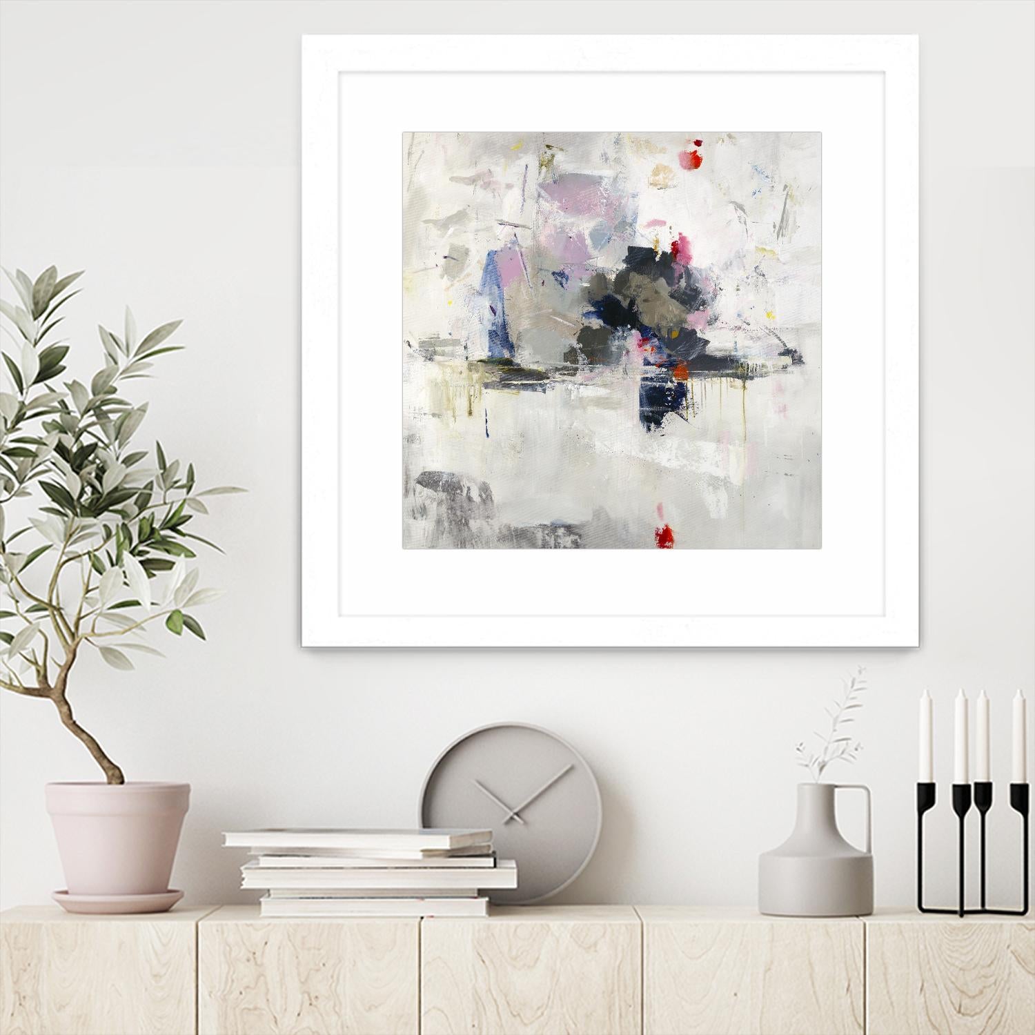 Glacial Mass by Daleno Art on GIANT ART - red abstract abstrait 