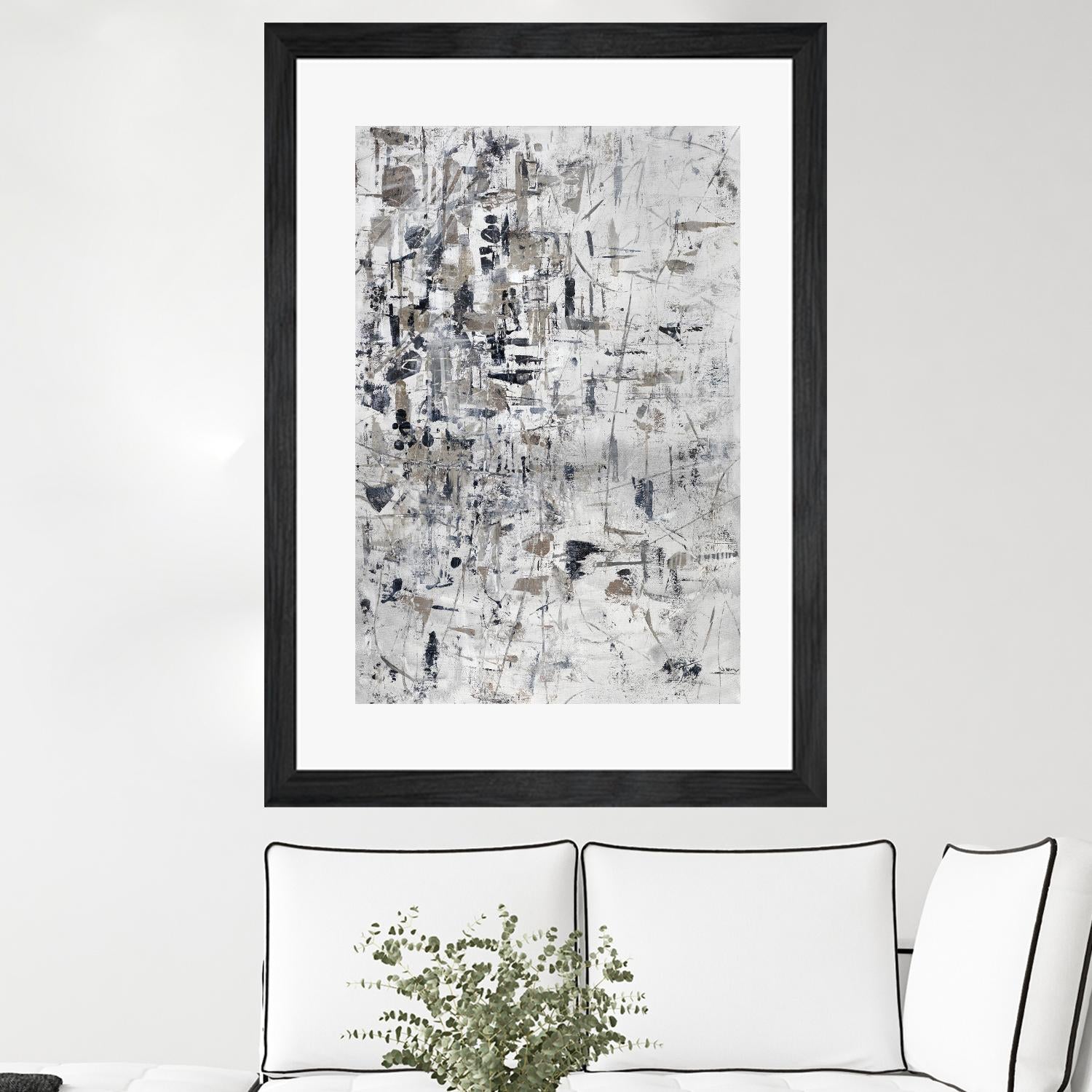 Scattered and Shattered.tif by Daleno Art on GIANT ART - black abstract abstrait 