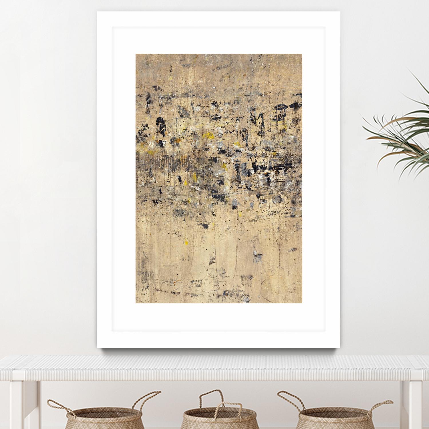 Visitors From Afar by Daleno Art on GIANT ART - gold abstract abstrait 