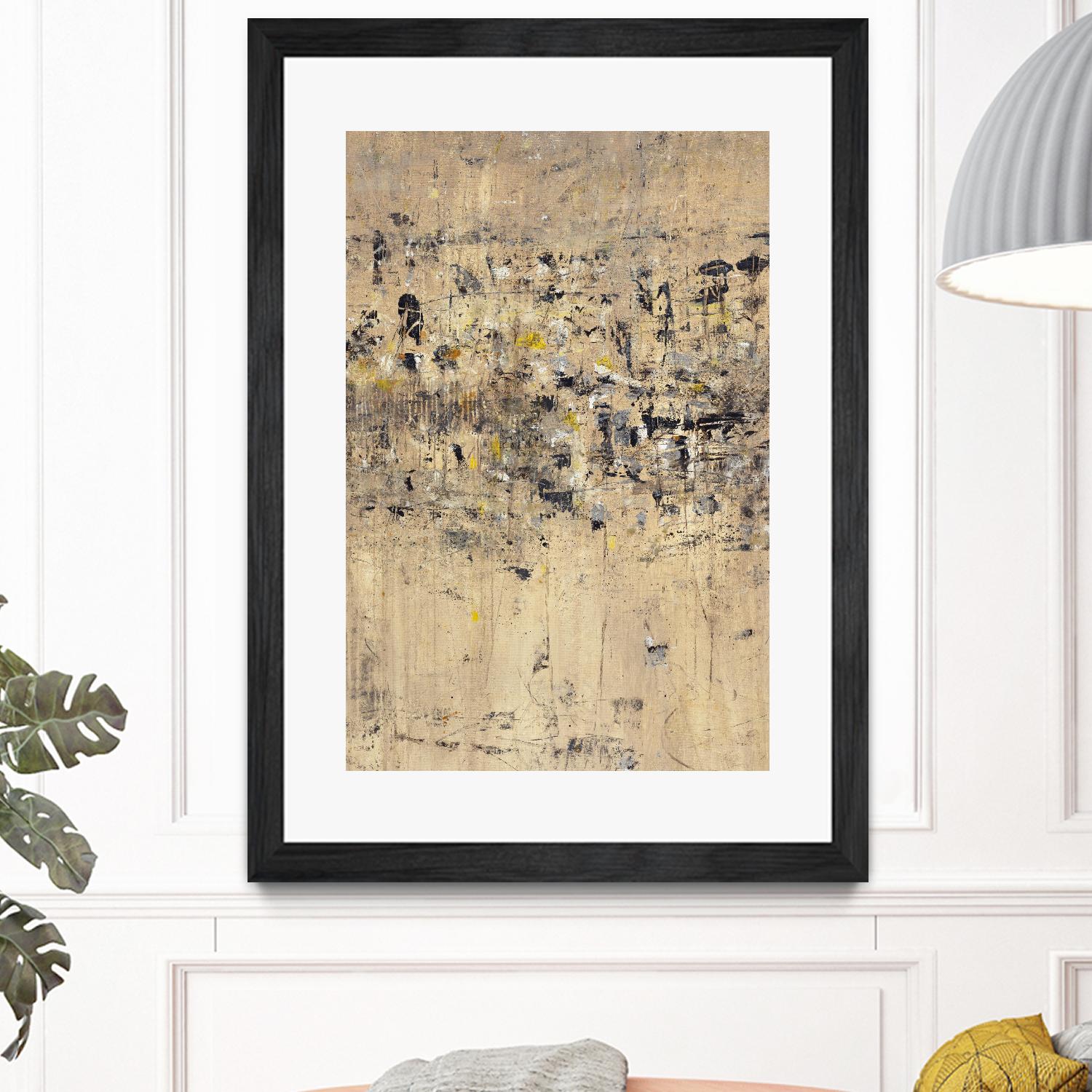 Visitors From Afar by Daleno Art on GIANT ART - gold abstract abstrait 
