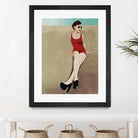 Rays of Glamour by Daleno Art on GIANT ART - red figurative fashion