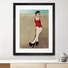 Rays of Glamour by Daleno Art on GIANT ART - red figurative fashion