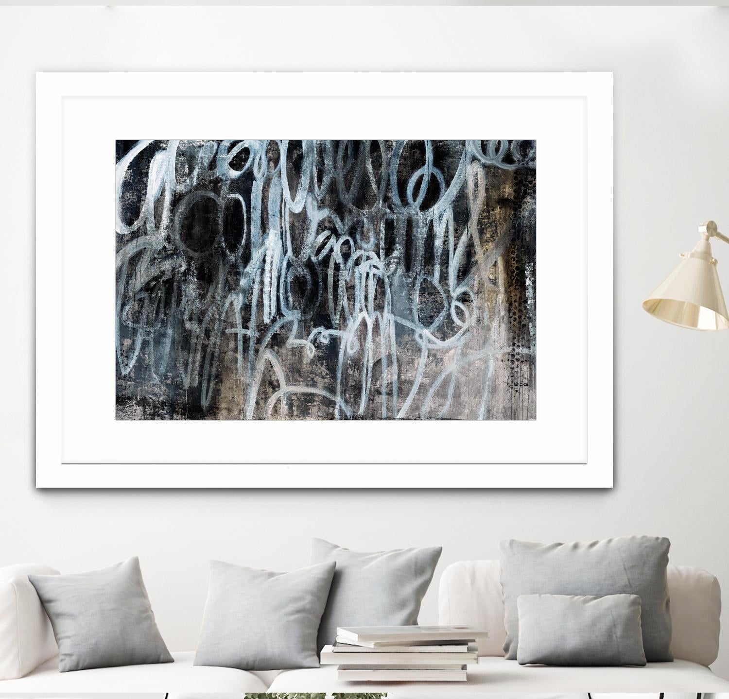 Skip the Small Talk by Daleno Art on GIANT ART - white abstract
