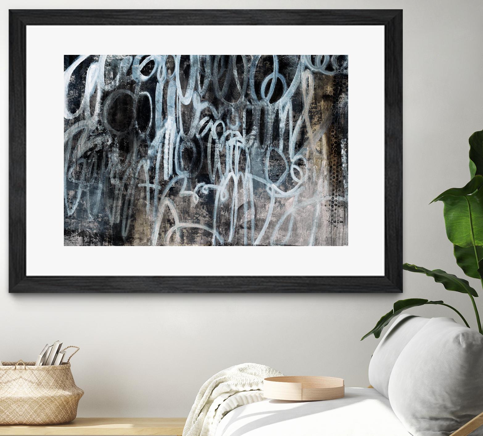 Skip the Small Talk by Daleno Art on GIANT ART - white abstract