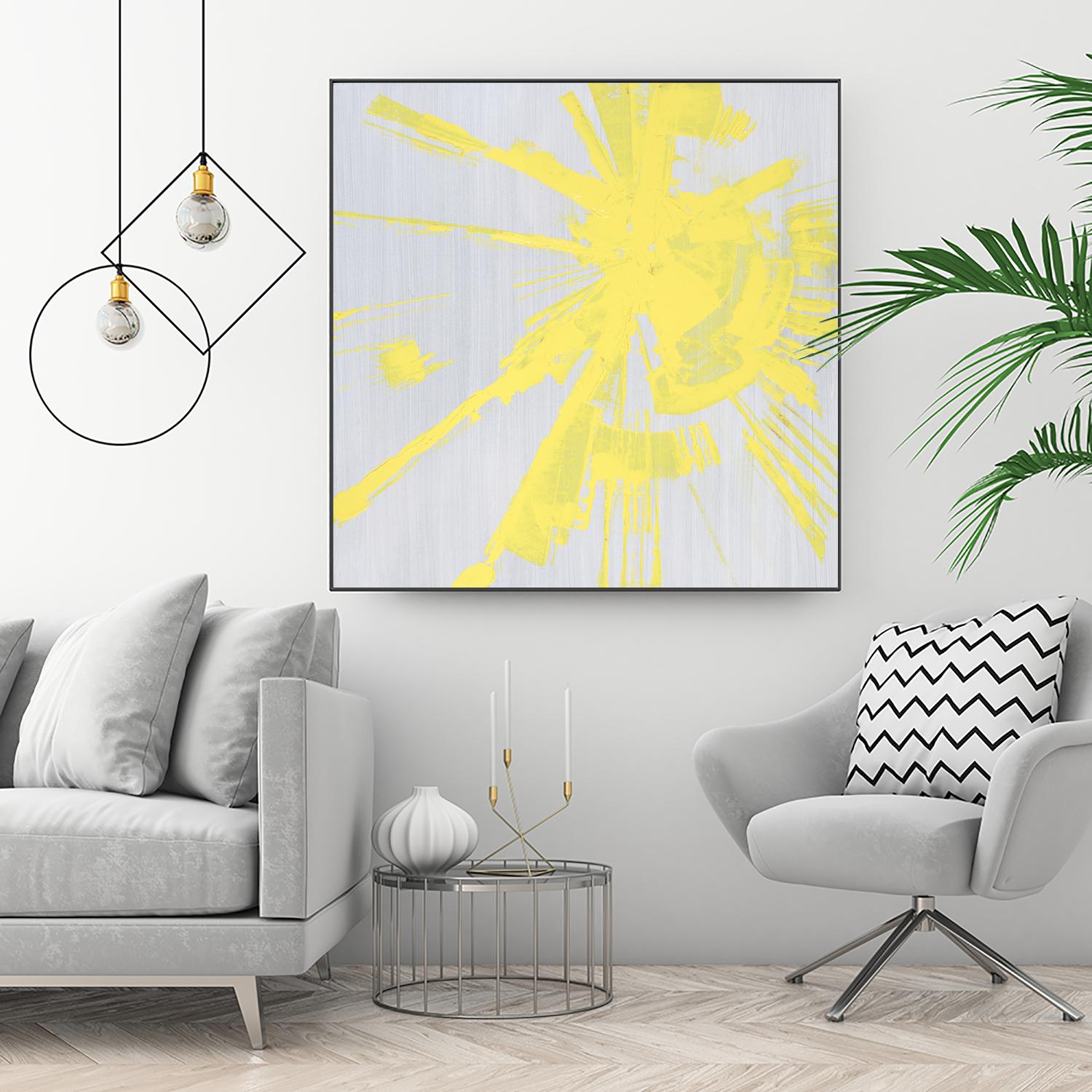Holiday Festivities I by Daleno Art on GIANT ART - yellow abstract