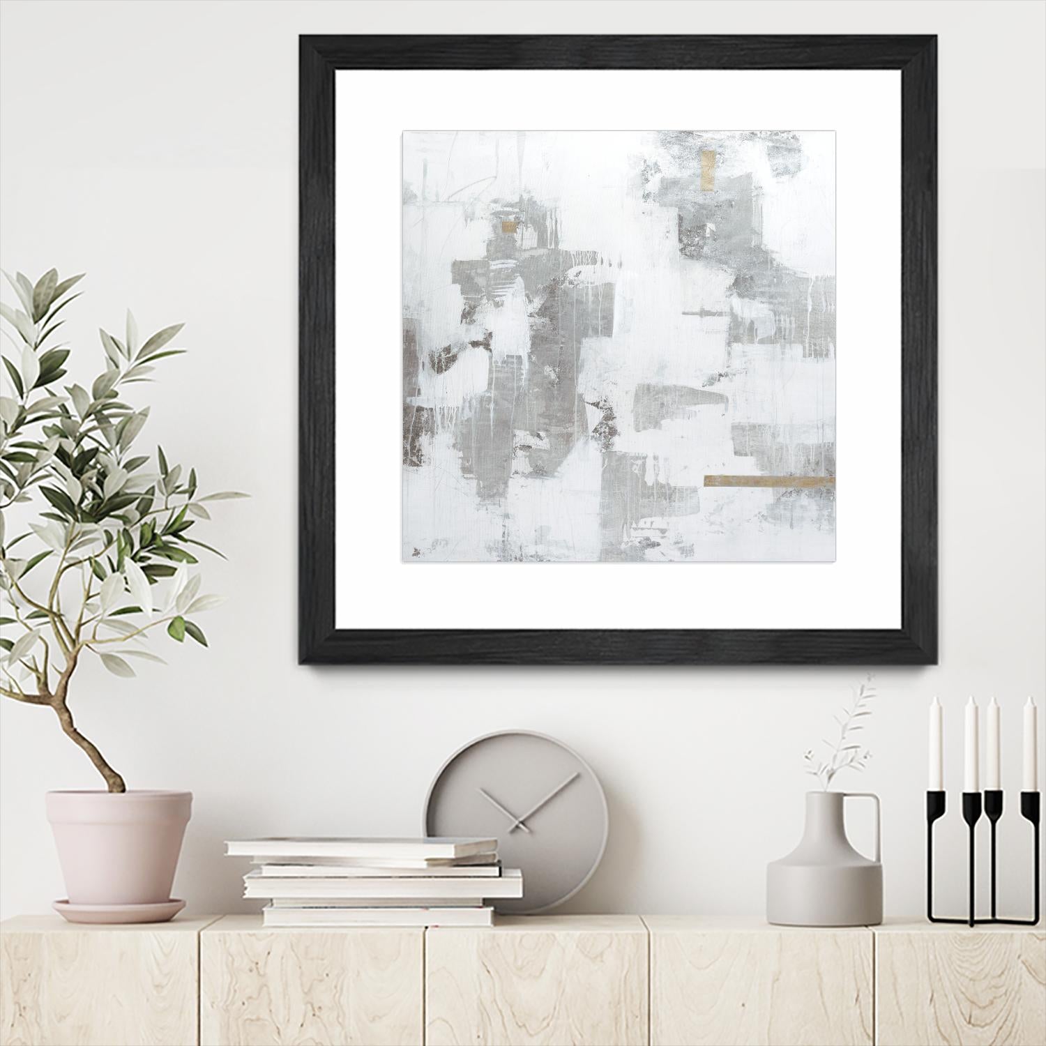 Haloed in Metallic II by Daleno Art on GIANT ART - gold abstract abstract 