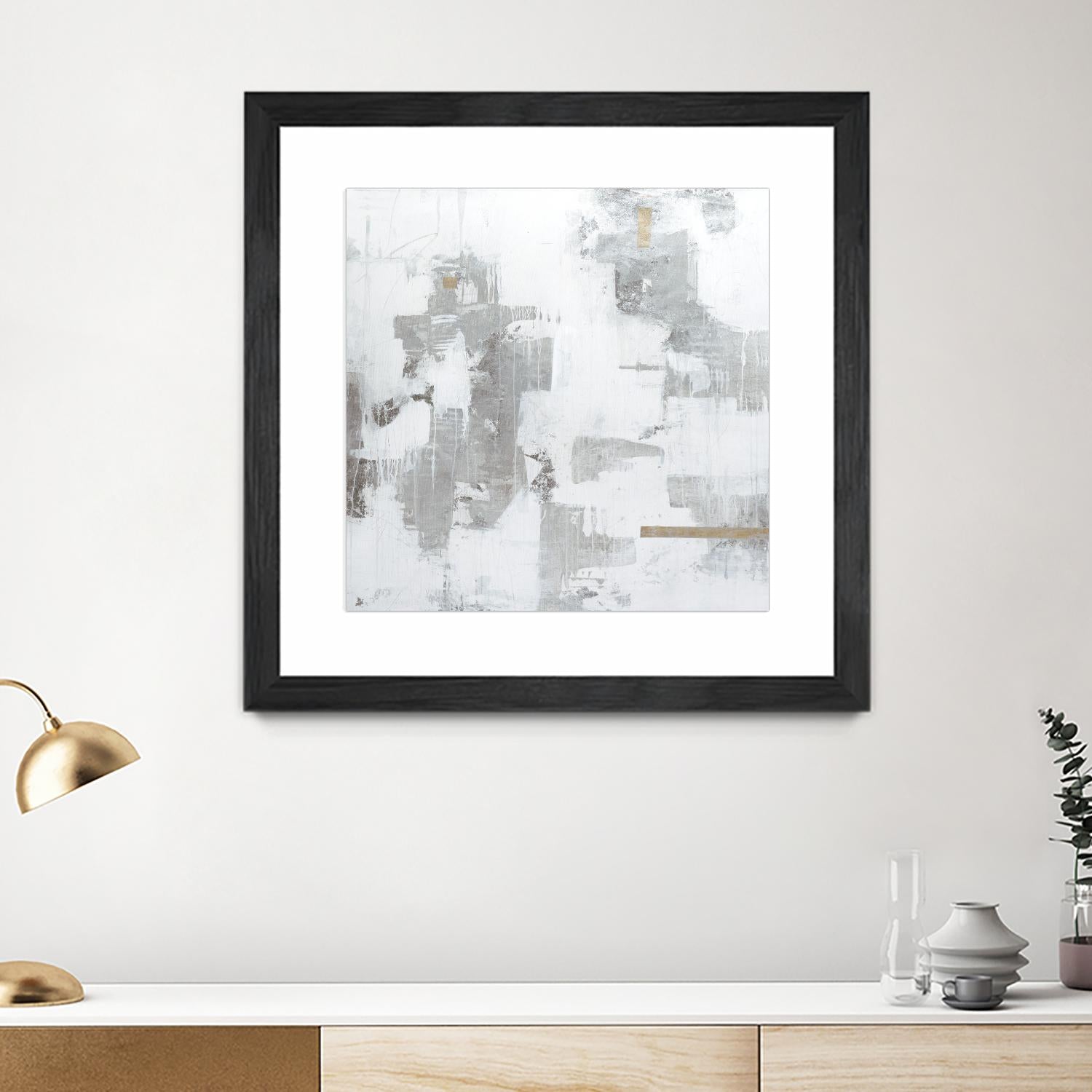 Haloed in Metallic II by Daleno Art on GIANT ART - gold abstract abstract 