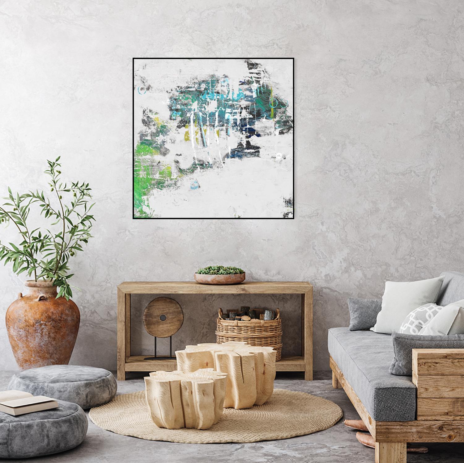 cool Kids I by Daleno Art on GIANT ART - green abstract abstrait