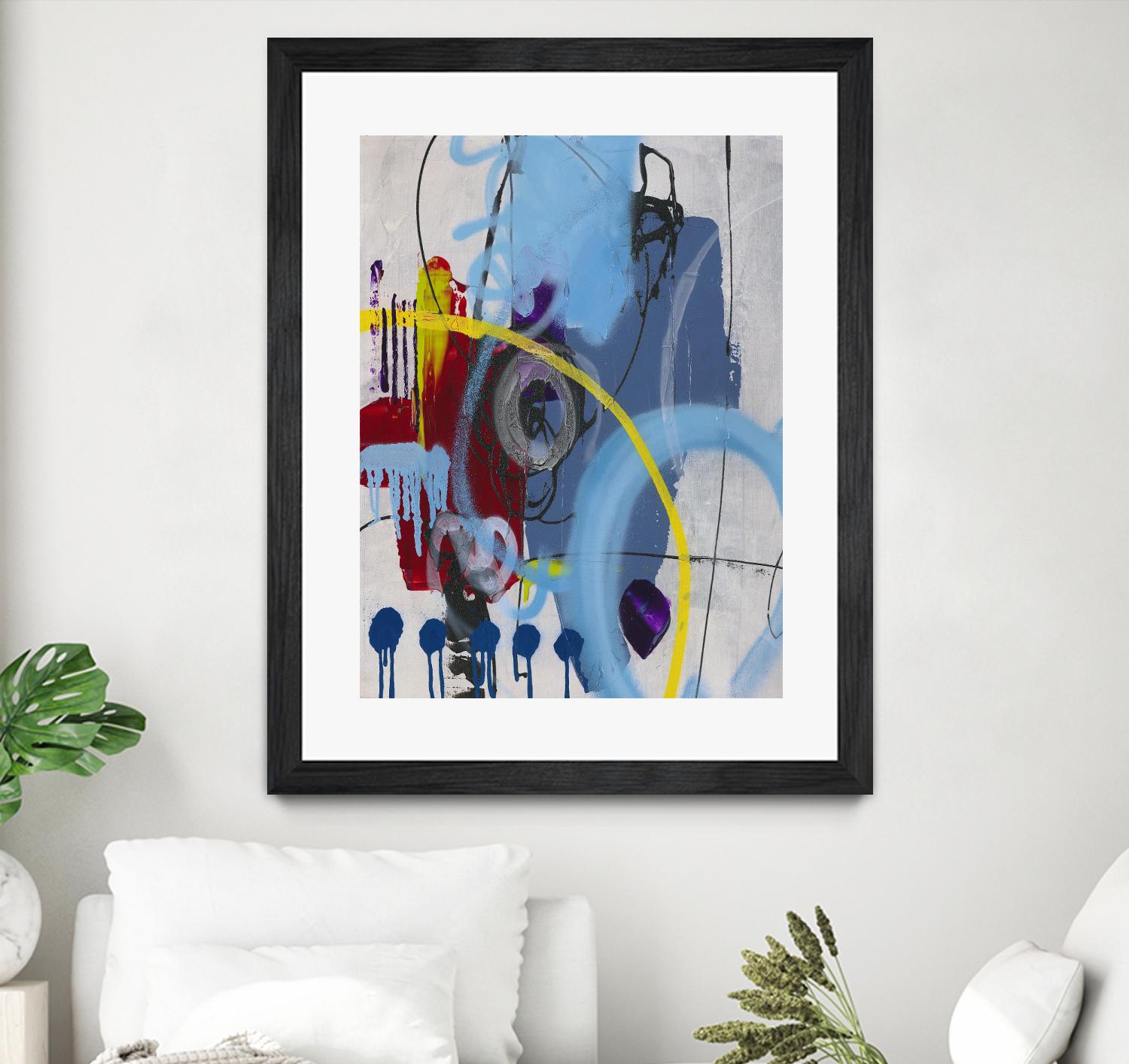 Live for the Applause I by Daleno Art on GIANT ART - red abstract