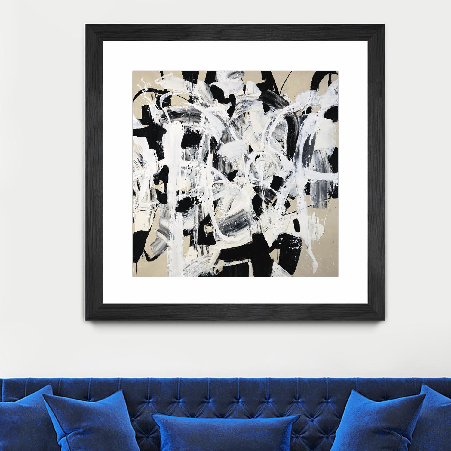 Talking out of Both Sides by Daleno Art on GIANT ART - beige abstract abstrait 