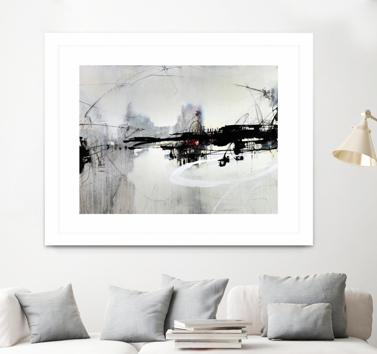 Harbor of Industry by Daleno Art on GIANT ART - red abstract abstract