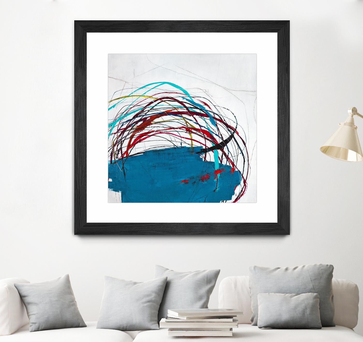 Thimble and Twine by Daleno Art on GIANT ART - red abstract abstrait 