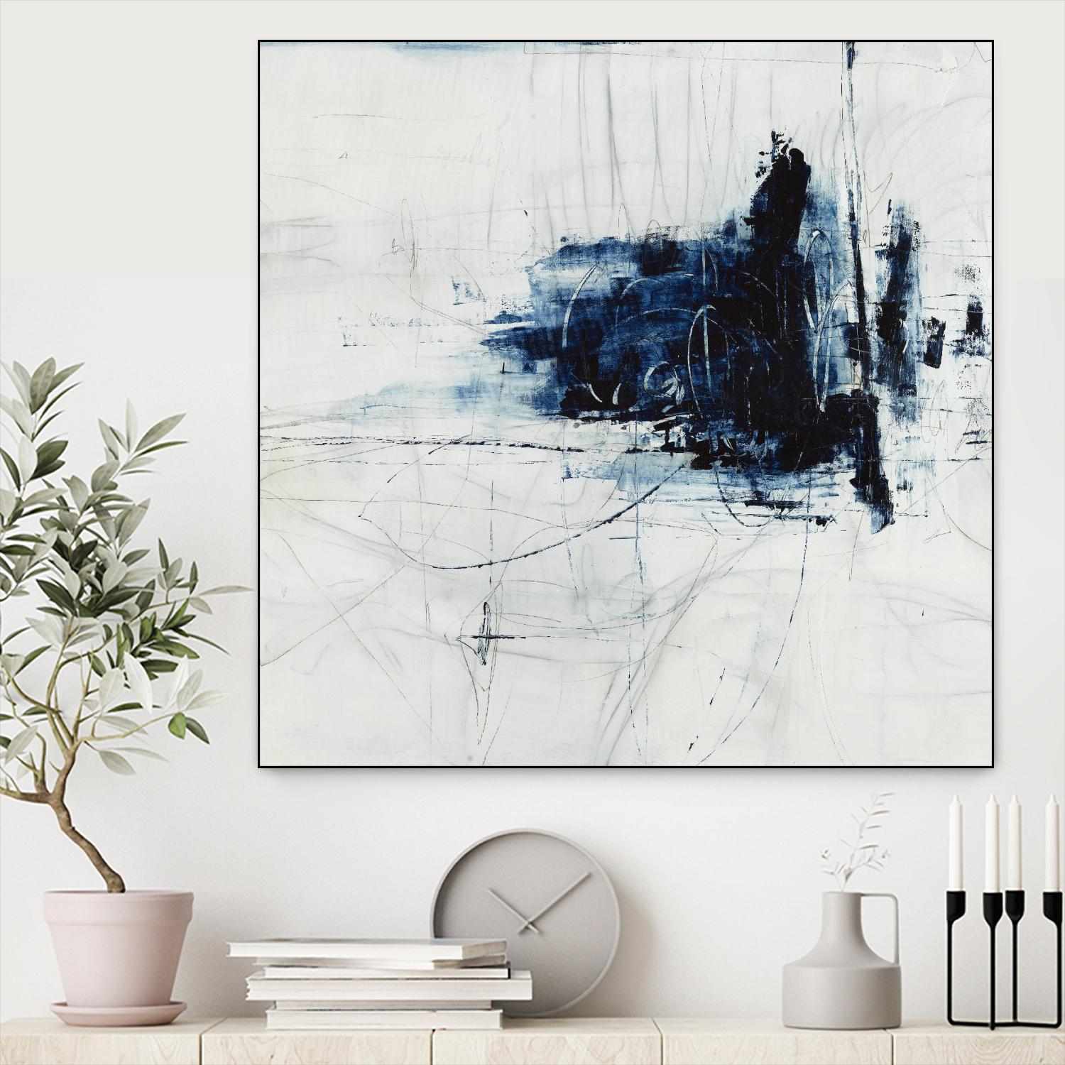 Superior by Daleno Art on GIANT ART - blue abstract abstrait 